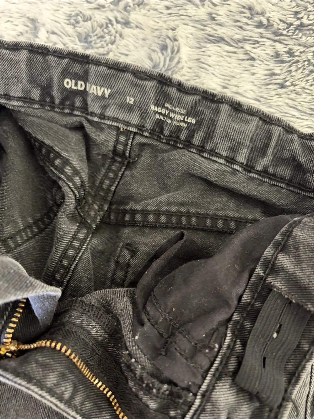 Girls Old Navy Baggy Wide Leg Jeans